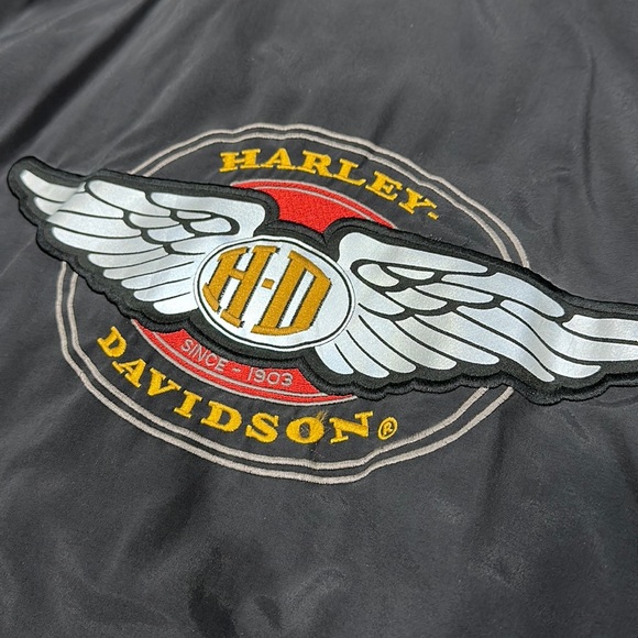 Harley-Davidson Vintage Zip Nylon Windbreaker Jacket - 3XL - Picture 4 of 9